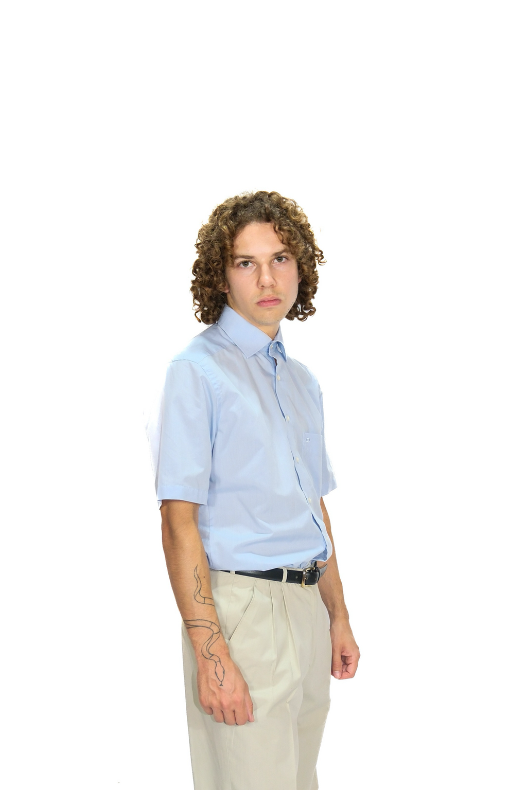 Olymp Kurzarmhemd Hellblau