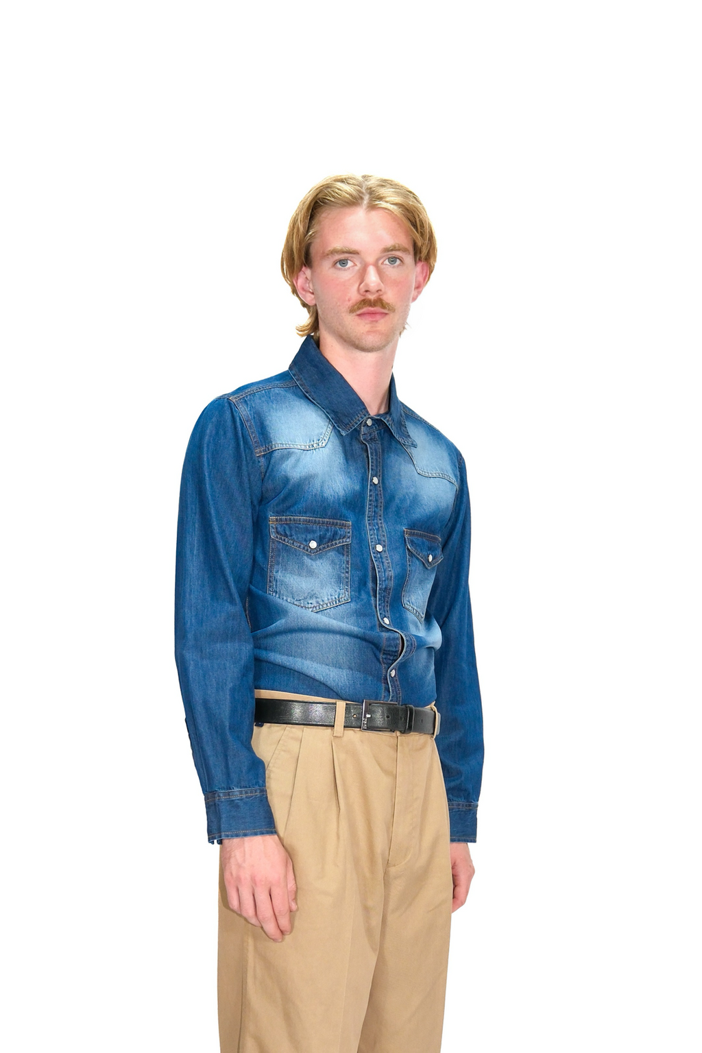 Denim Shirt Blau Washed