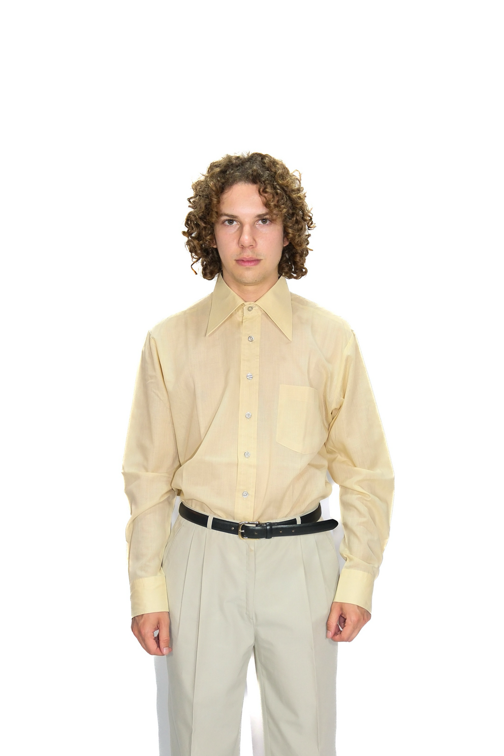 70s Hemd Beige