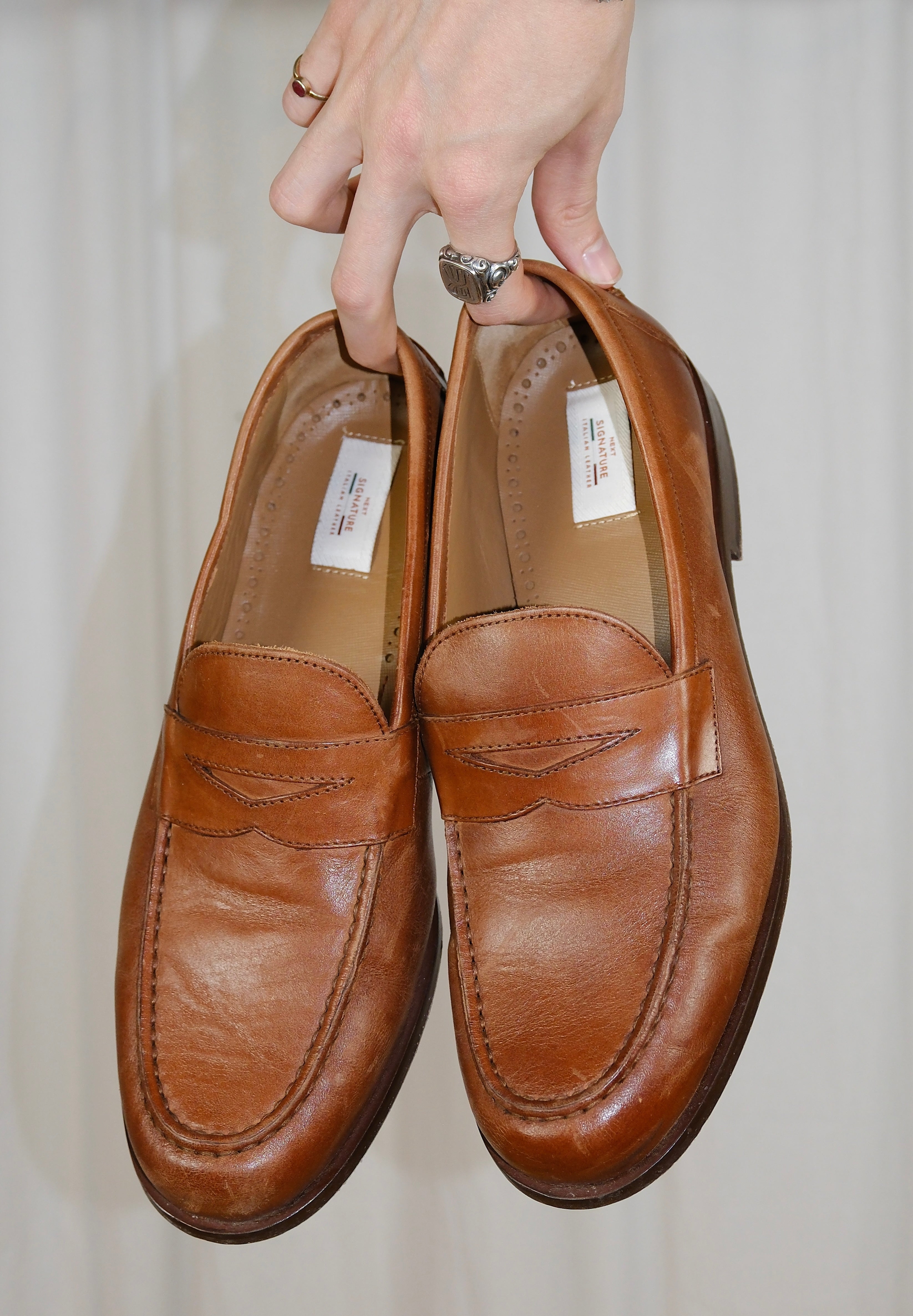 Lederloafers von Next Signature in Braun