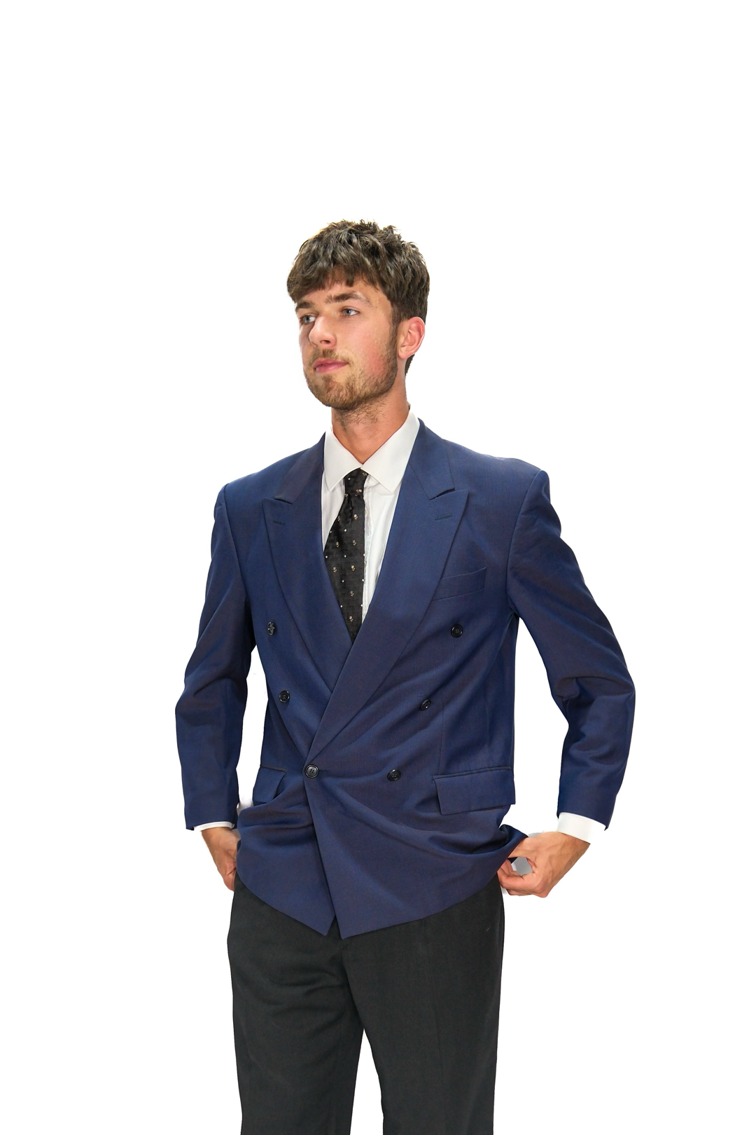 Doppelreiher Sakko Blau