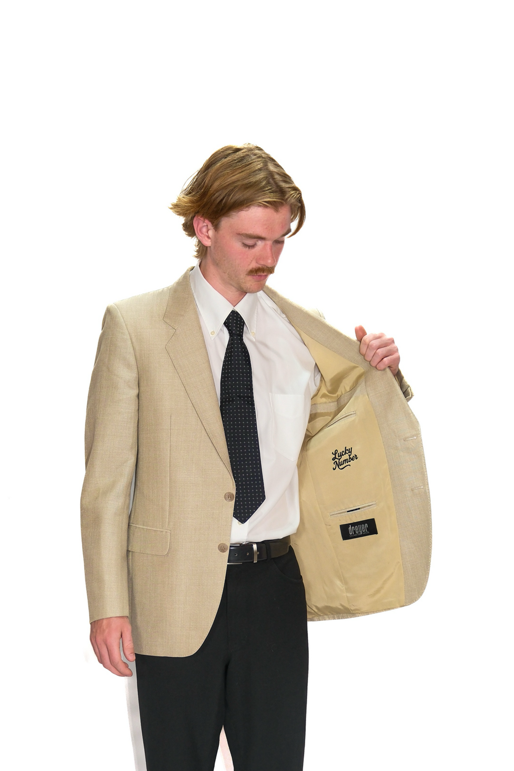 Beiges Sakko Mohair Trevira