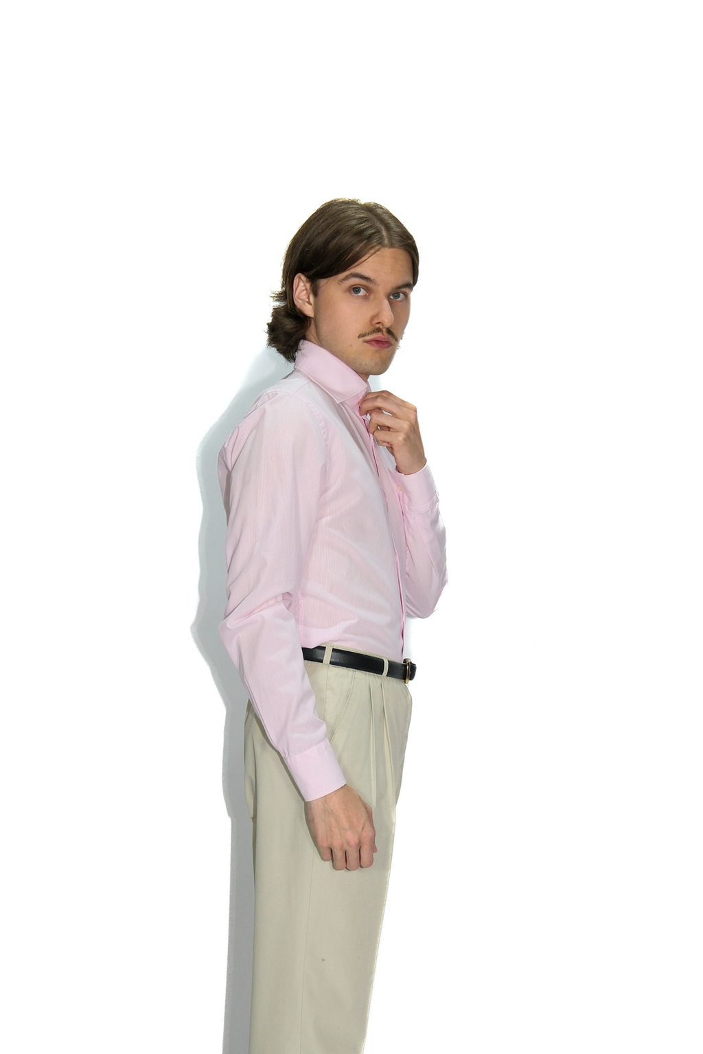 Hugo Boss Hemd Rosa Weiß Gestreift