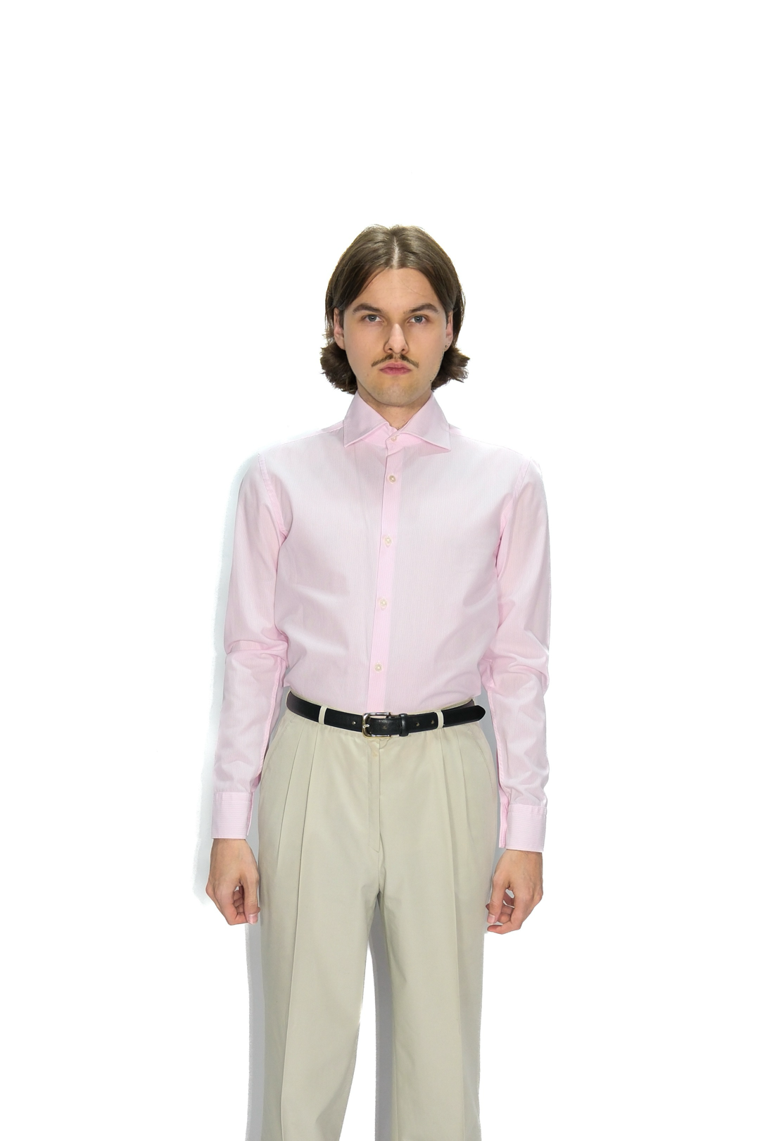 Hugo Boss Hemd Rosa Weiß Gestreift