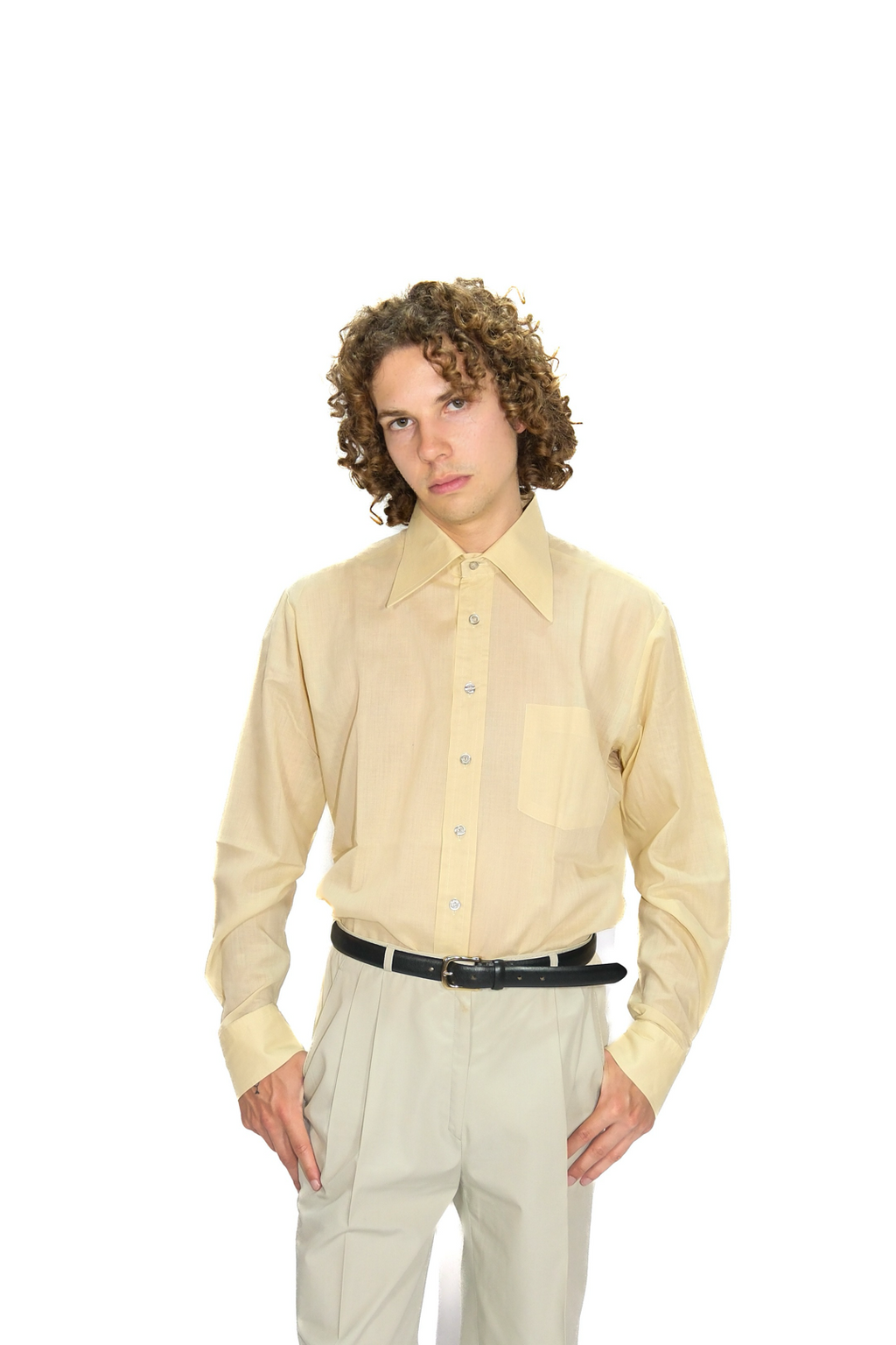 70s Hemd Beige