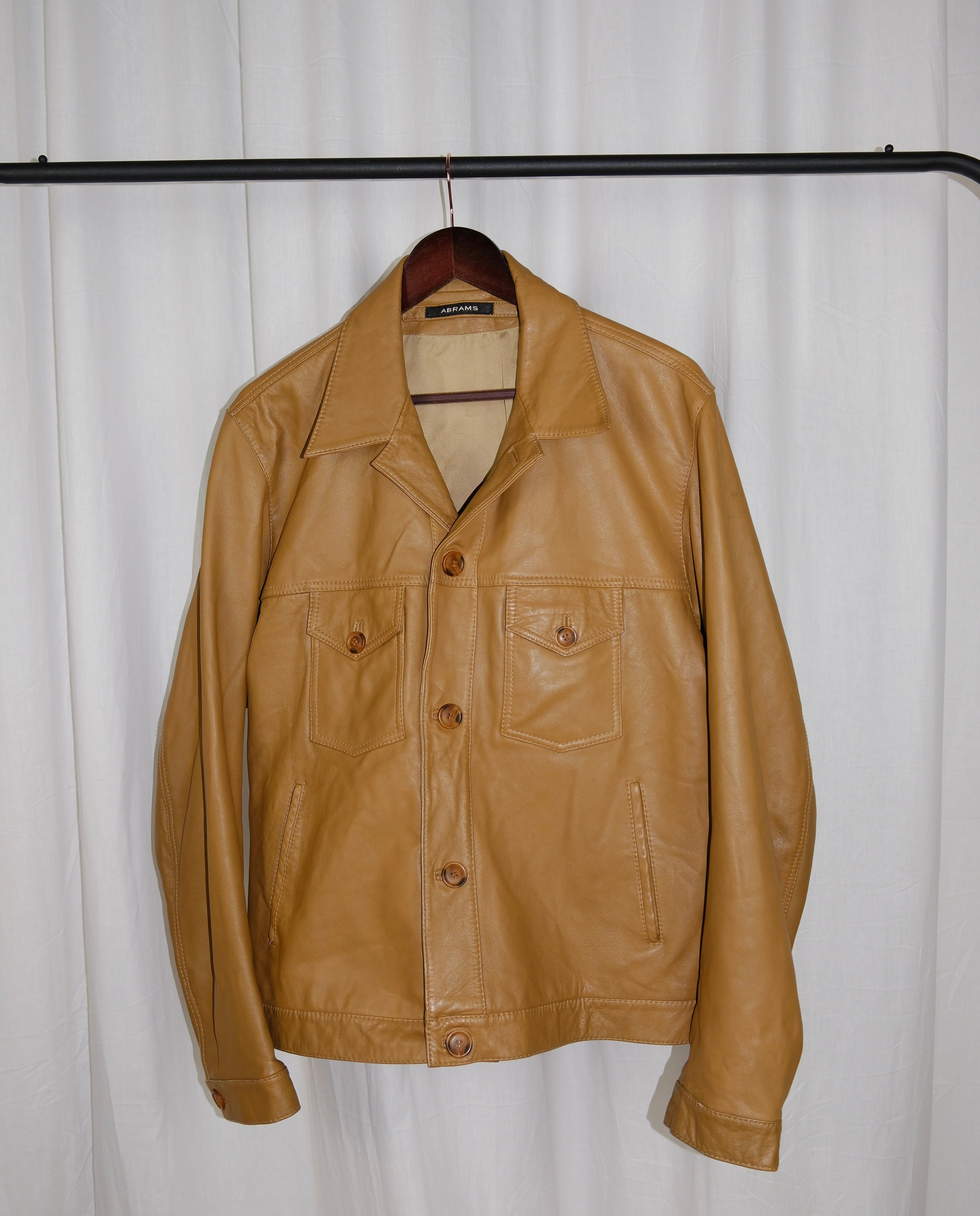 Lederjacke Braun