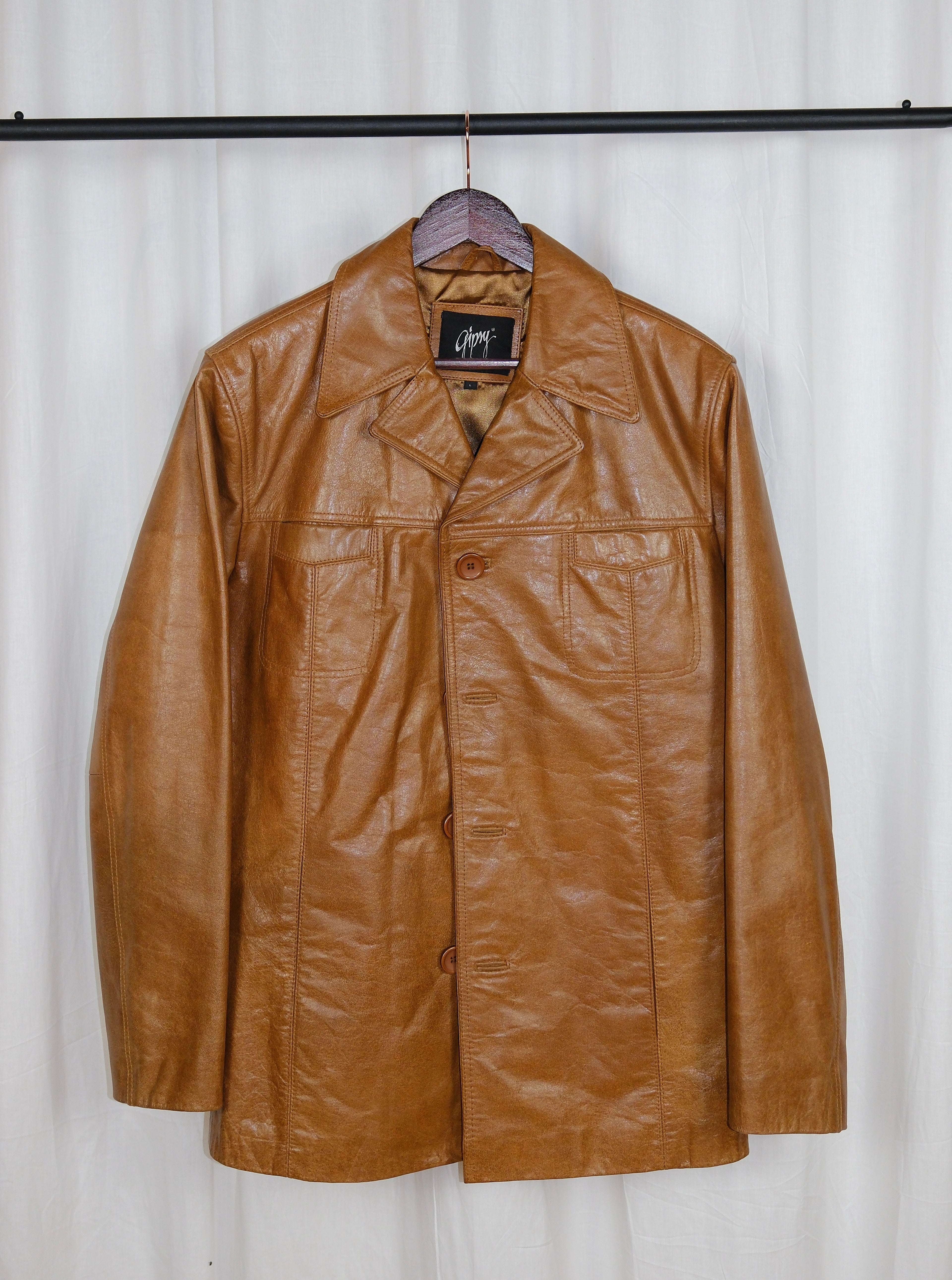 Lederjacke Hellbraun von Gypsy