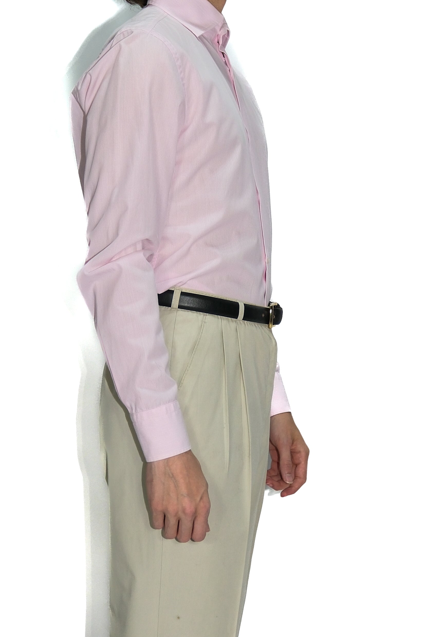 Hugo Boss Hemd Rosa Weiß Gestreift