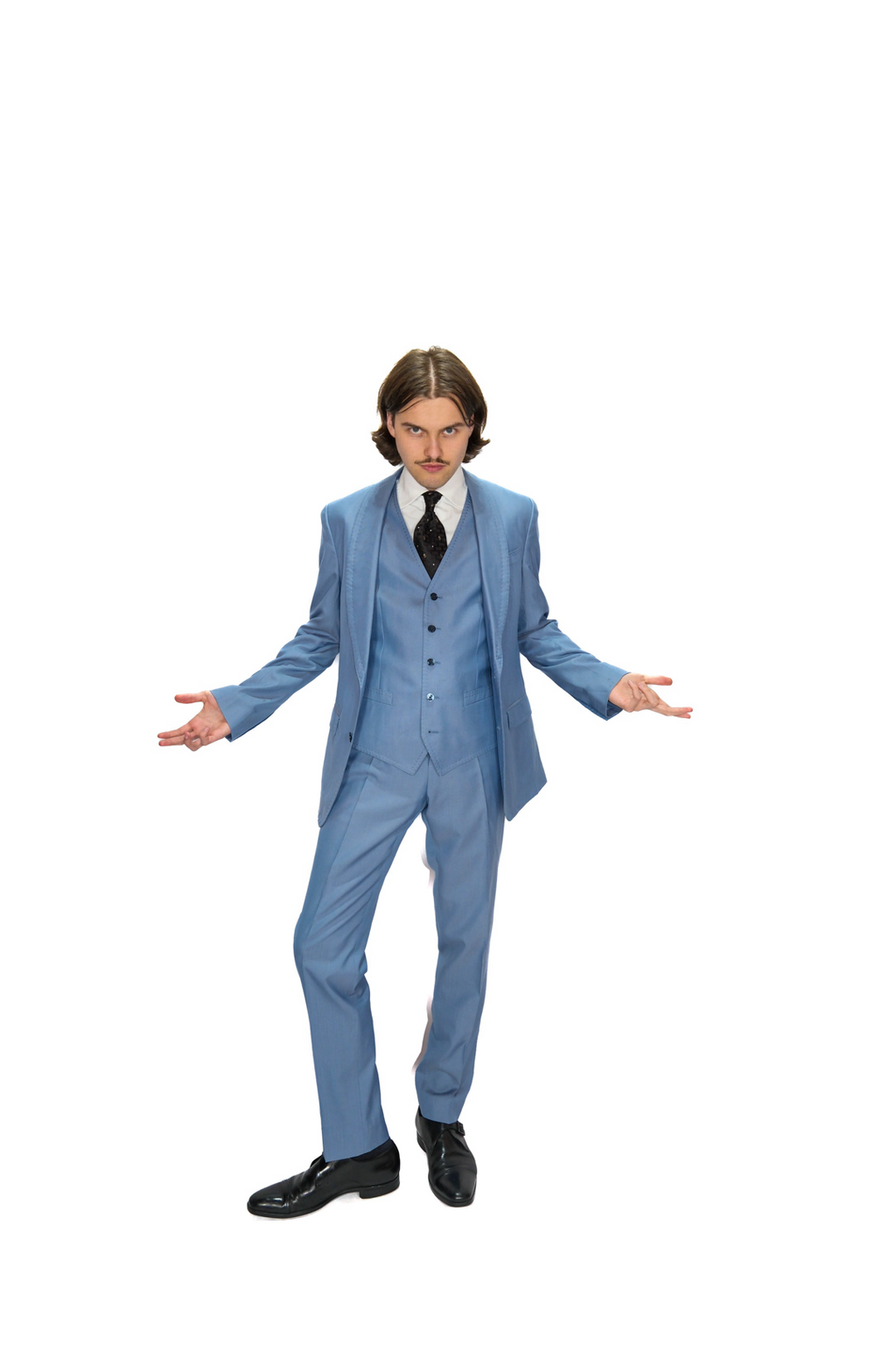 Dolce & Gabbana Anzug Dreiteiler Hellblau