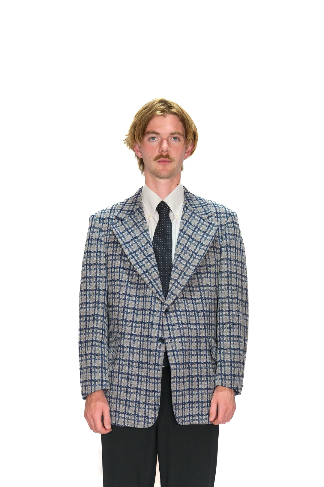 70s Sakko Blau Grün
