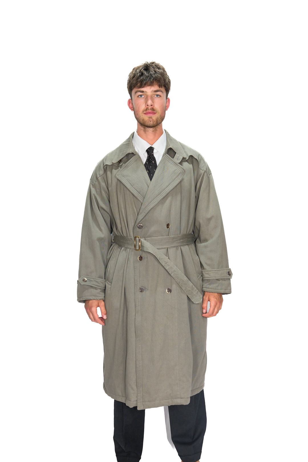Gefütterter Trenchcoat