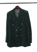 Doppelreiher Samtsakko in Waldgrün