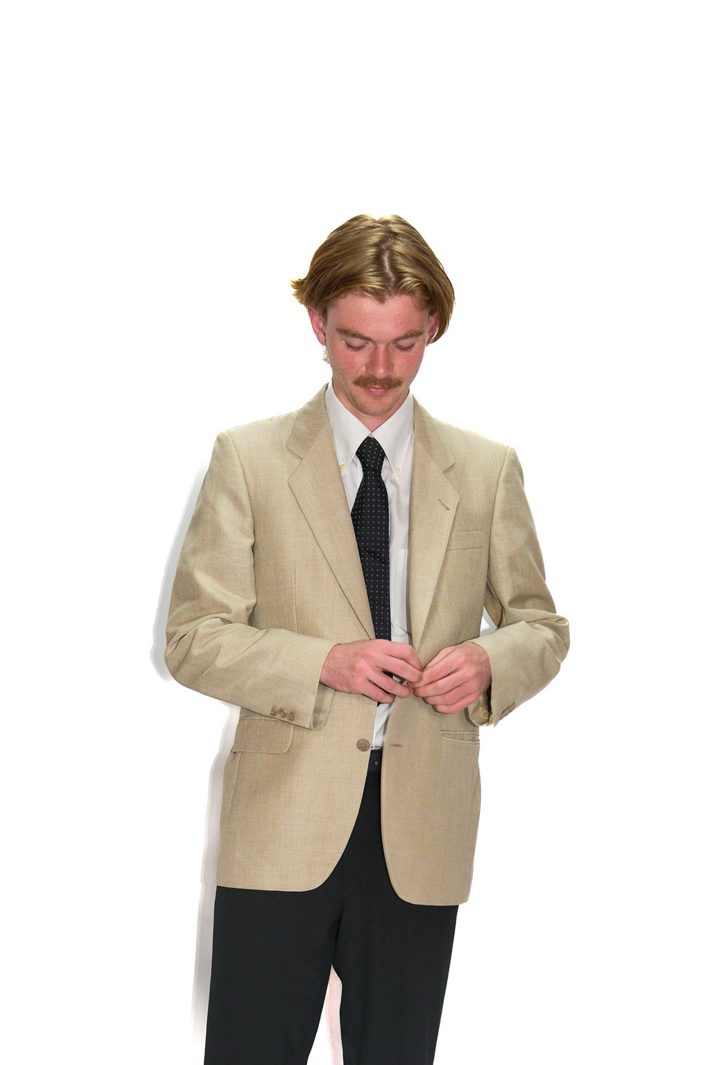Beiges Sakko Mohair Trevira