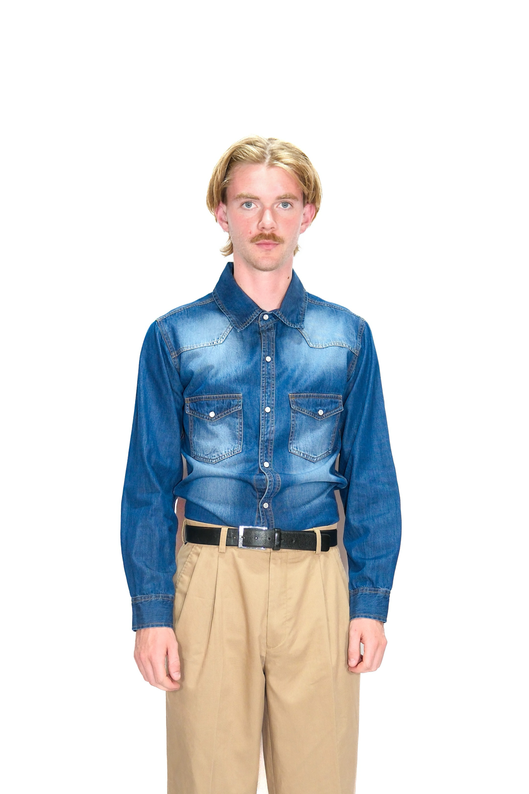 Denim Shirt Blau Washed