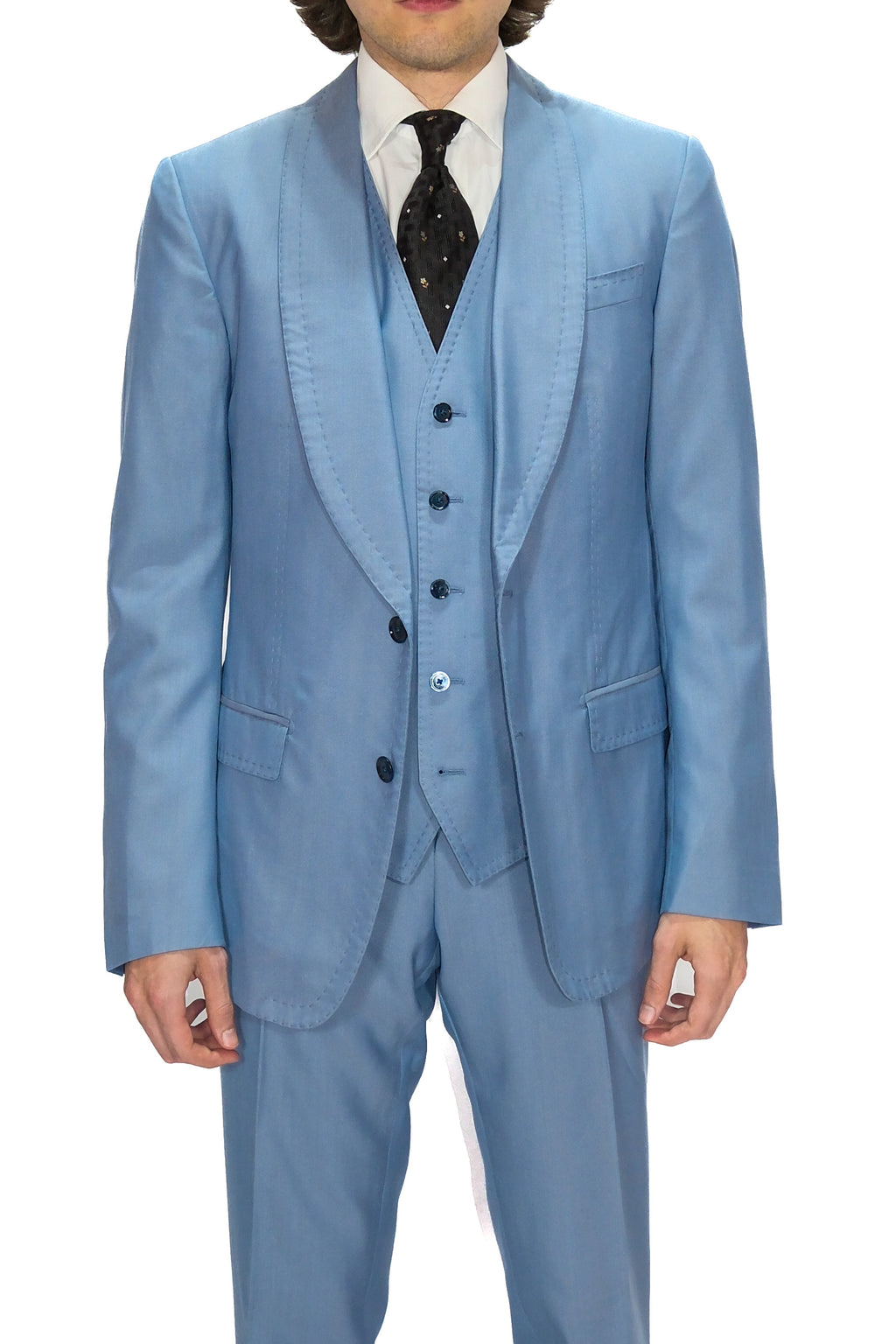 Dolce & Gabbana Anzug Dreiteiler Hellblau