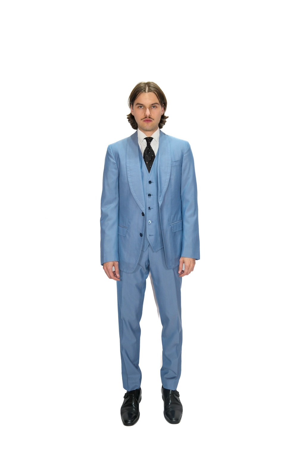 Dolce & Gabbana Anzug Dreiteiler Hellblau