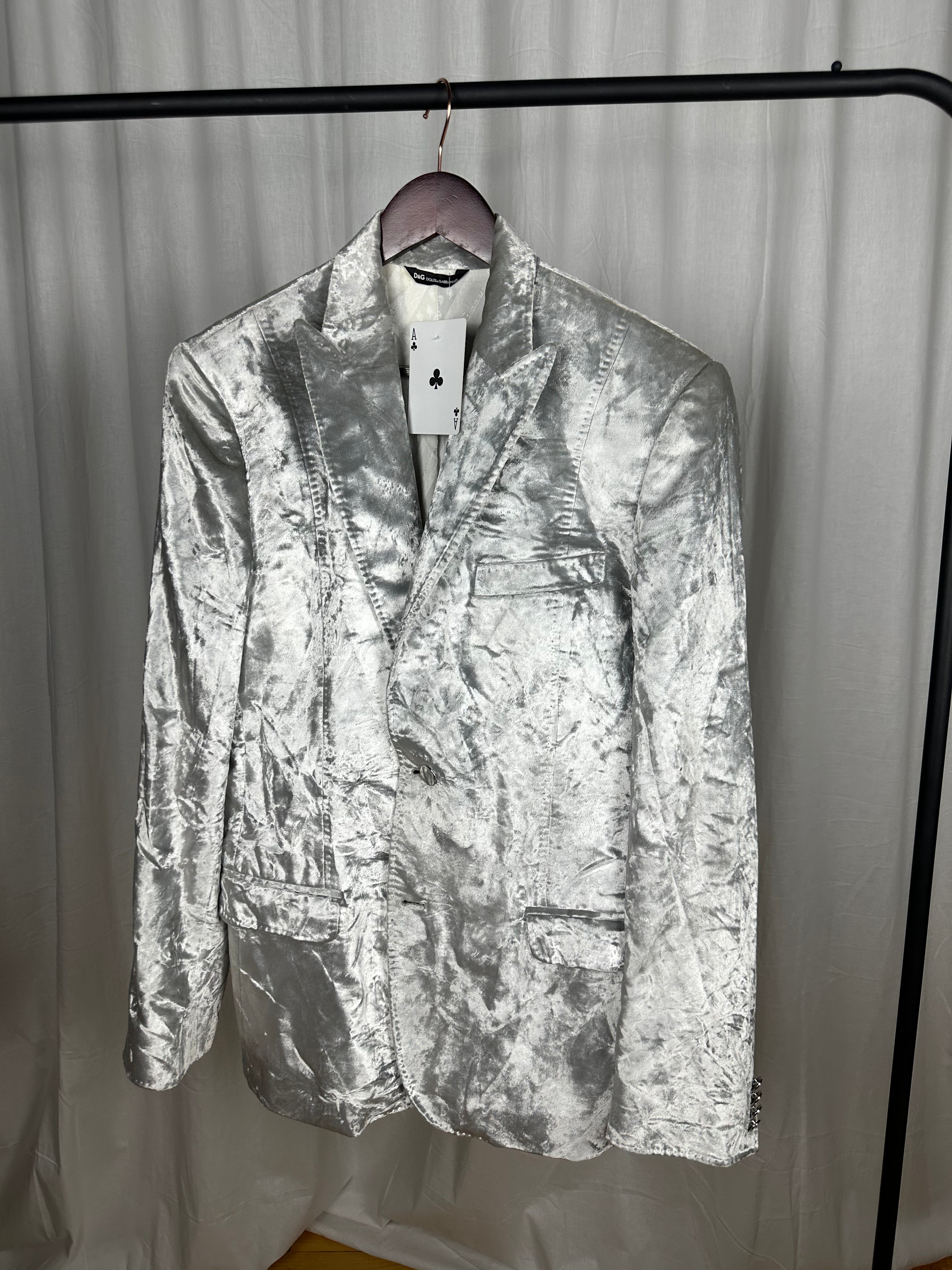Crushed Velvet Samtblazer von Dolce & Gabbana