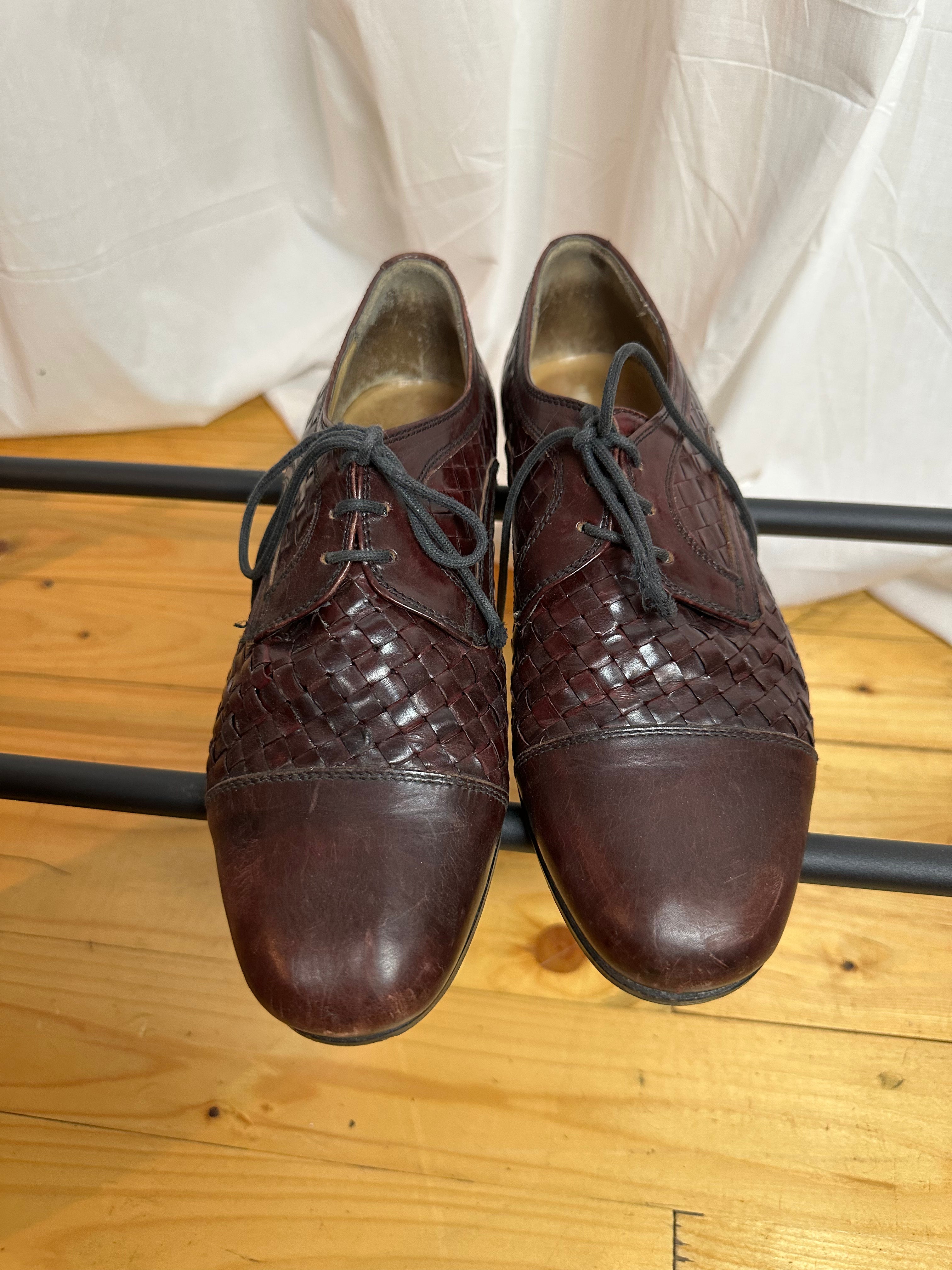 Bally Flechtlederschuhe