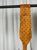 Krawatte Orange mit roten Blumen