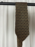 Hermes Krawatte Schwarz Gold