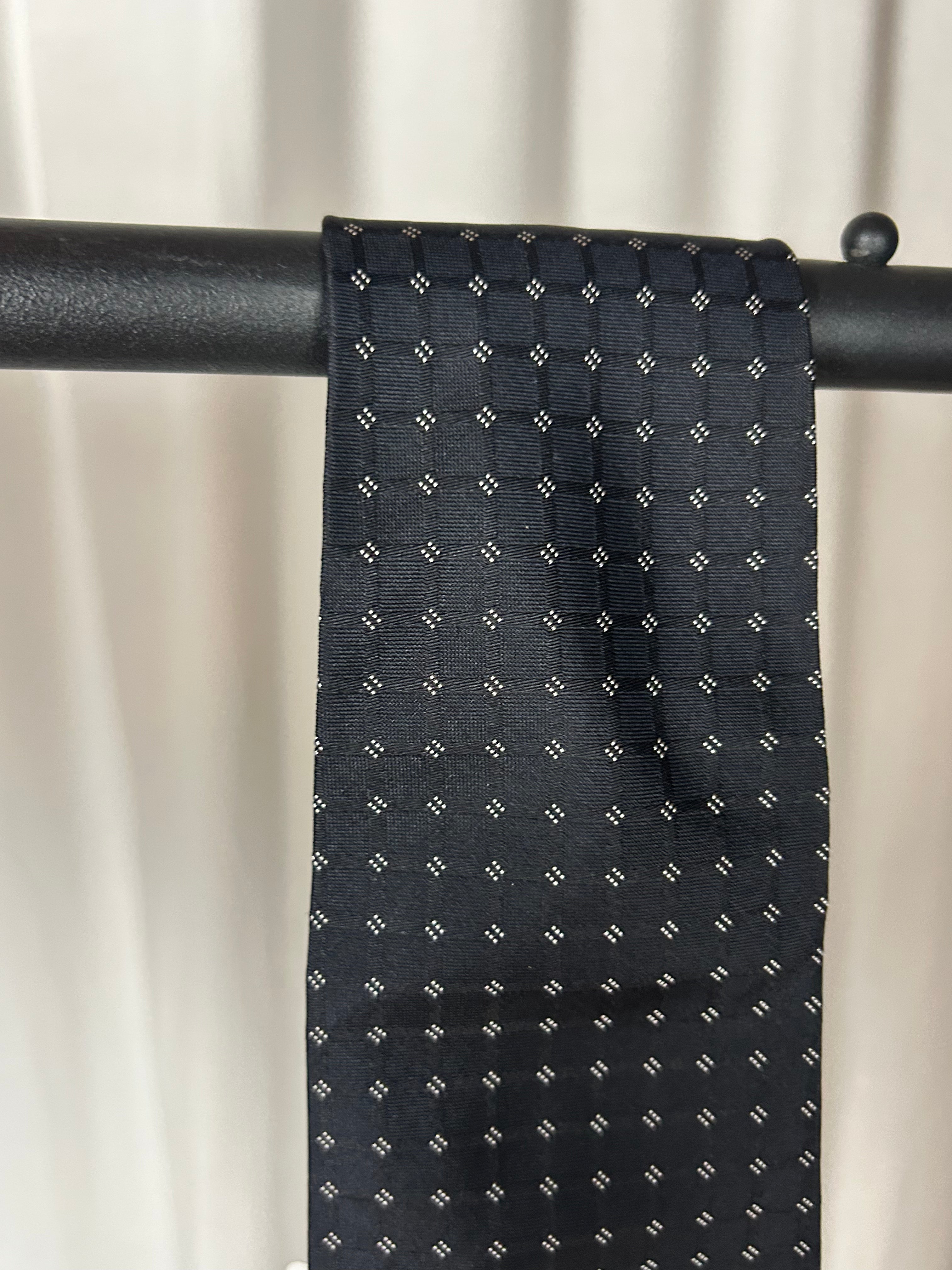 Dior Krawatte Schwarz Weiß
