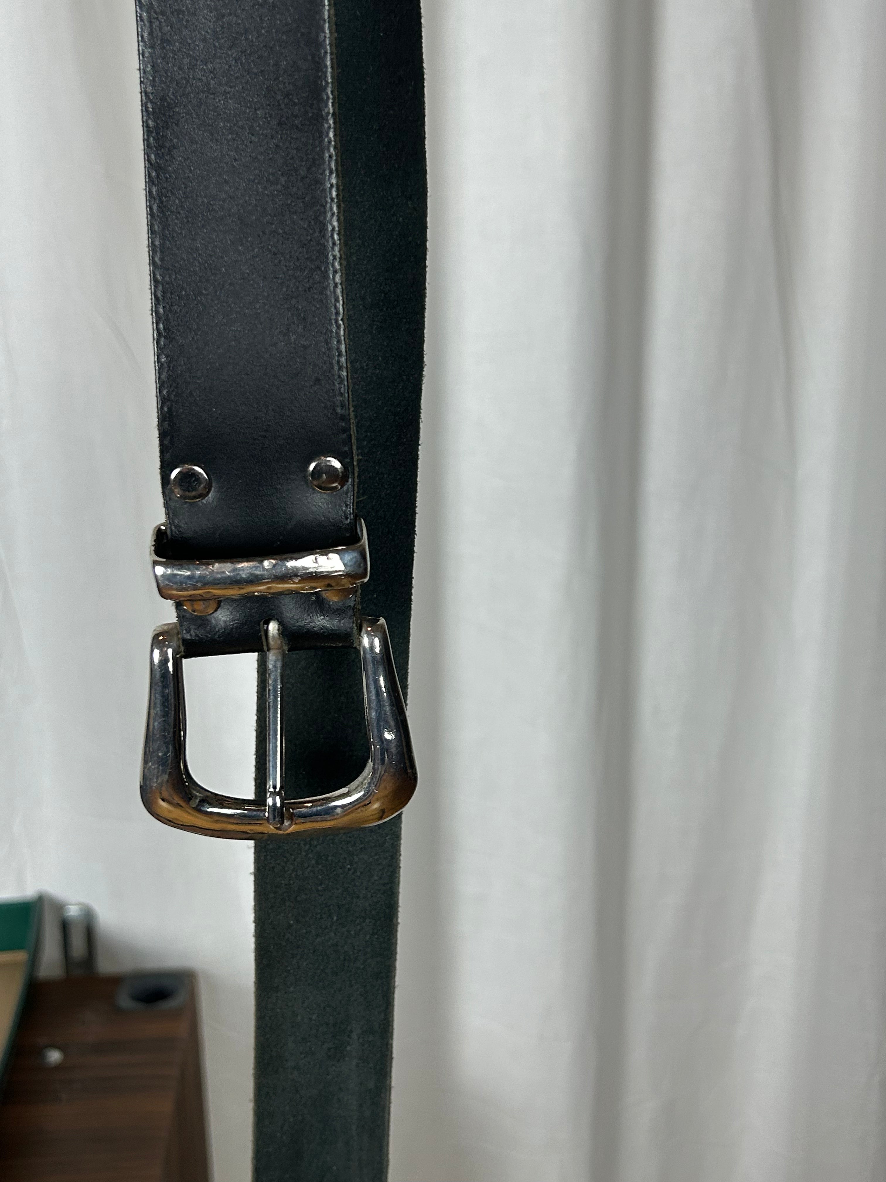 Breiter Gürtel Schwarz mit Silber
